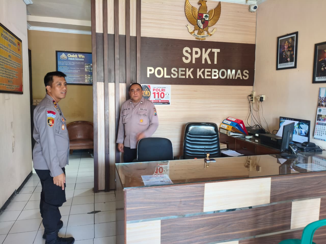 Wakapolres Gresik Cek Pelayanan Polsek Kebomas Pastikan Masyarakat Terlayani