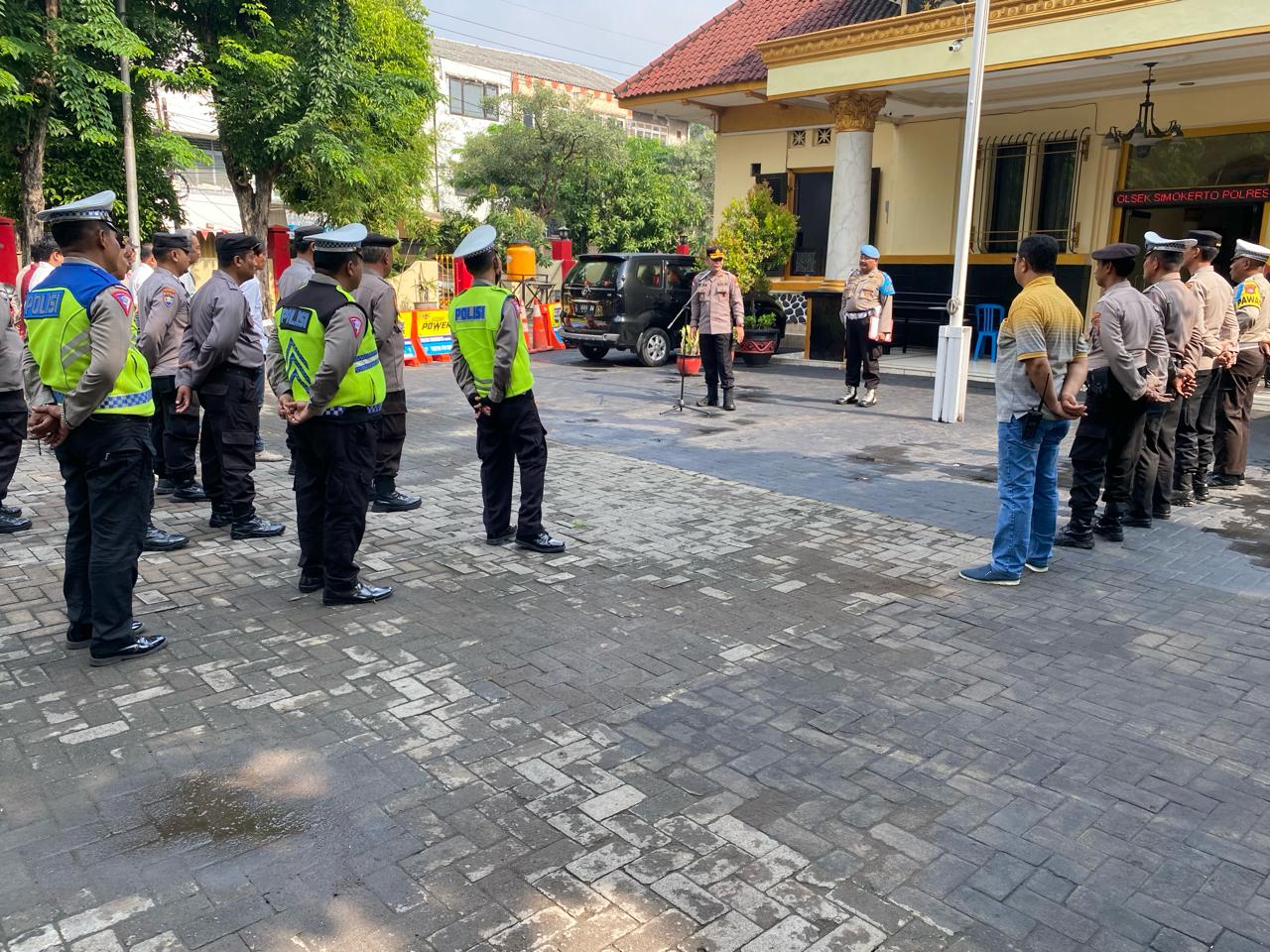 Kapolsek Simokerto Gelar Apel Persiapan Pengamanan Ramadan