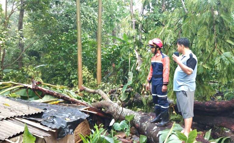 Belasan Rumah Rusak, Gardu Listrik Roboh Diterjang Puting Beliung di Pasuruan