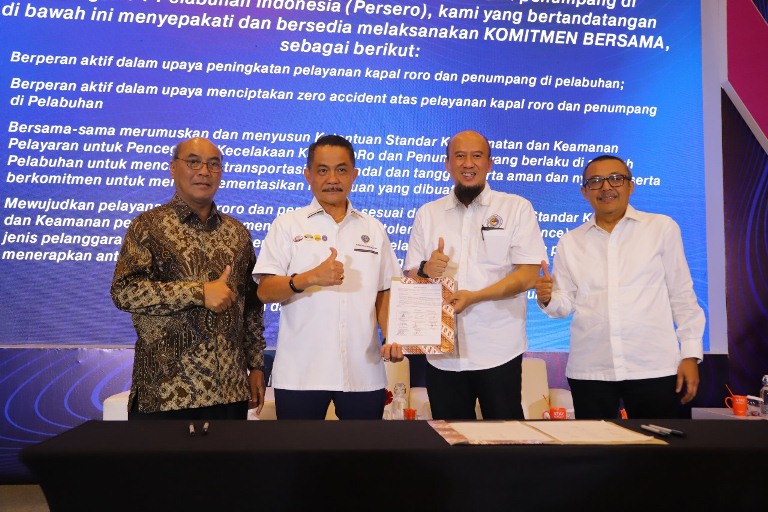 Pelindo dan KSOP Tanjung Perak Berkolaborasi Tingkatkan Keselamatan Layanan Kapal Ro-Ro  