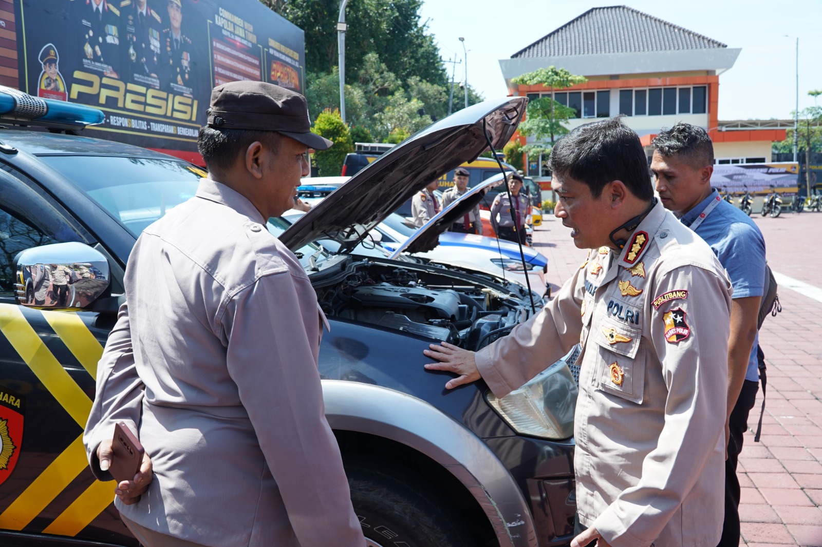 Evaluasi Kualitas Kendaraan Dinas, Polres Gresik Dapat Supervisi Mabes Polri dan BRIN
