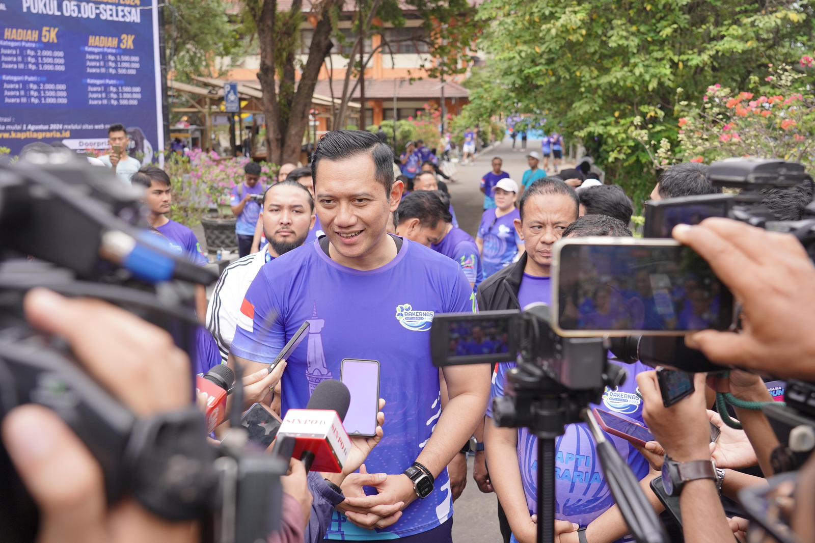 Hadiri Fun Run, Menteri AHY Ajak Taruna Raih Mimpi Besar dengan Kerja Keras