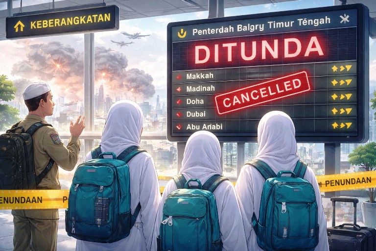 Konflik Iran-Israel Memanas: Penerbangan Timur Tengah Tertunda, Umrah Ditunda 