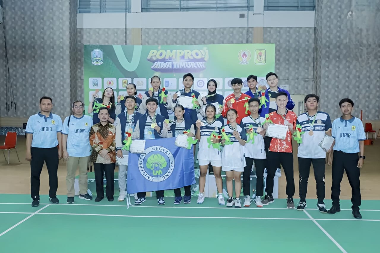 UNAIR Berhasil Jadi Tuan Rumah Final Pomprov Jatim 2025 Cabor Bulu Tangkis