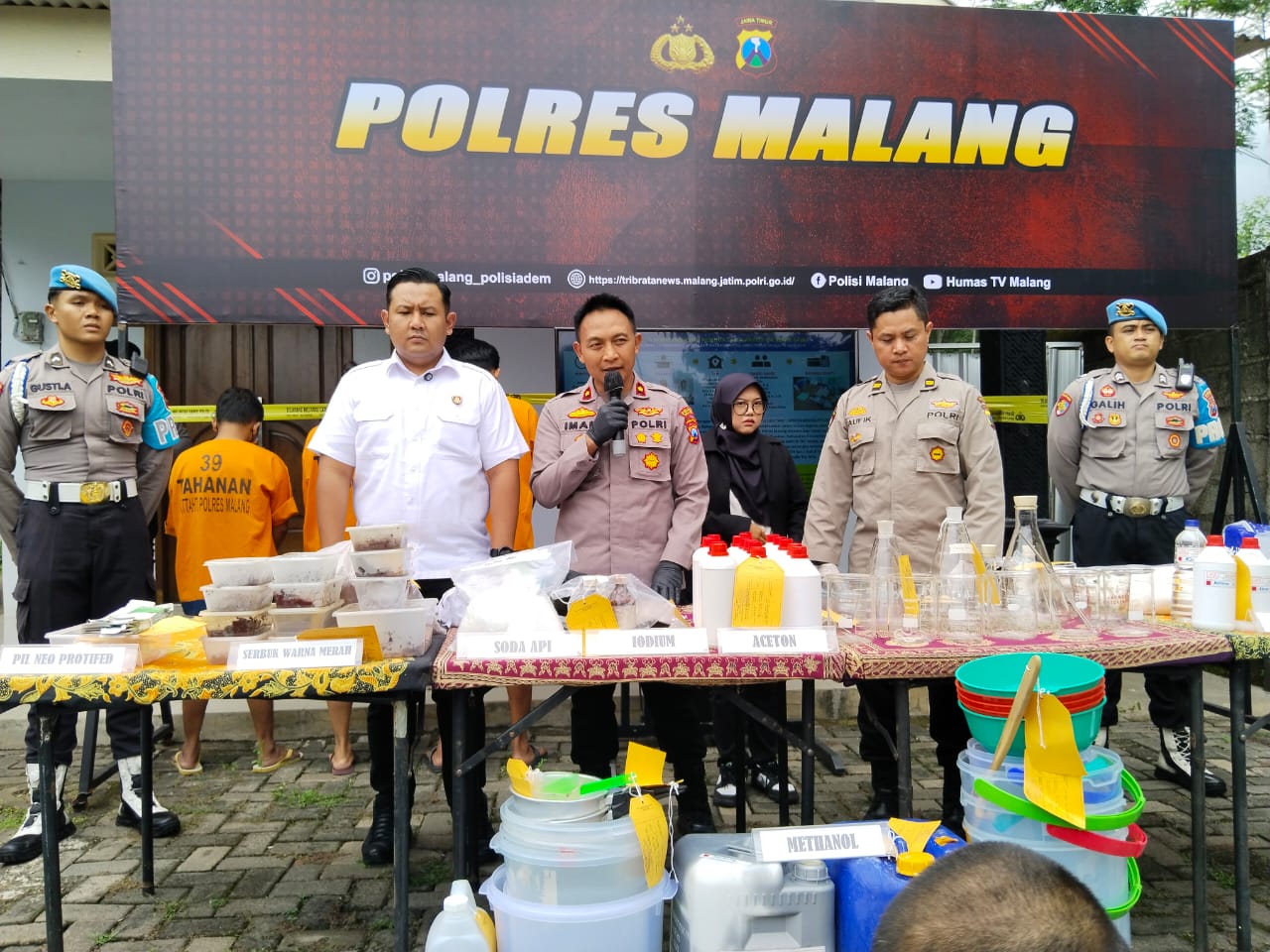 Home Industry Narkotika di Prigen yang dibongkar Polres Malang, Dikendalikan Narapidana Lapas