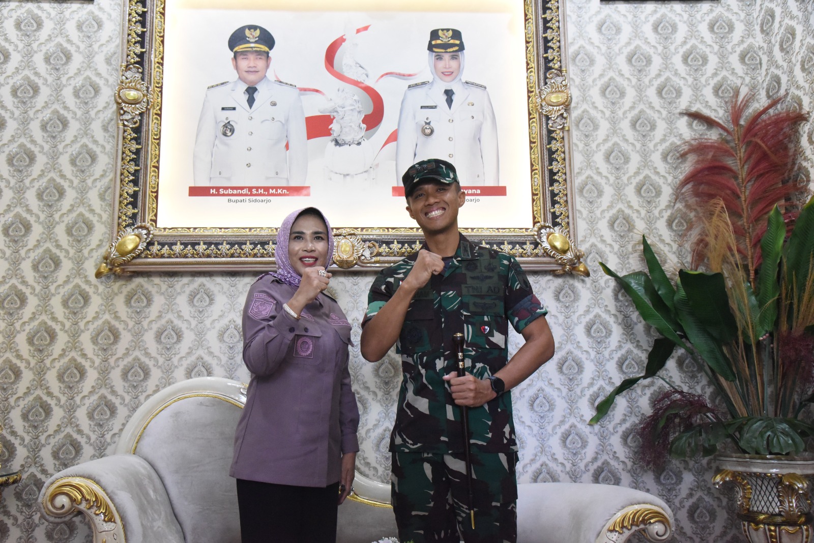 Wabup Sidoarjo Ajak Dandim Perkuat Sinergi Sukseskan KDKMP 