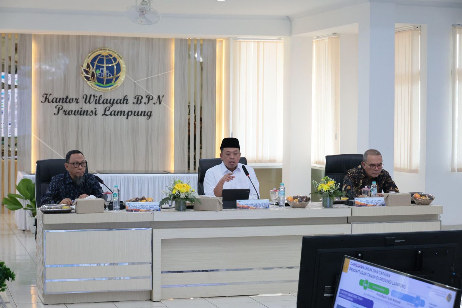 Menteri Nusron Wahid Imbau Jajaran Kanwil BPN Lampung Percepat Pemetaan dan Pemanfaatan Lahan