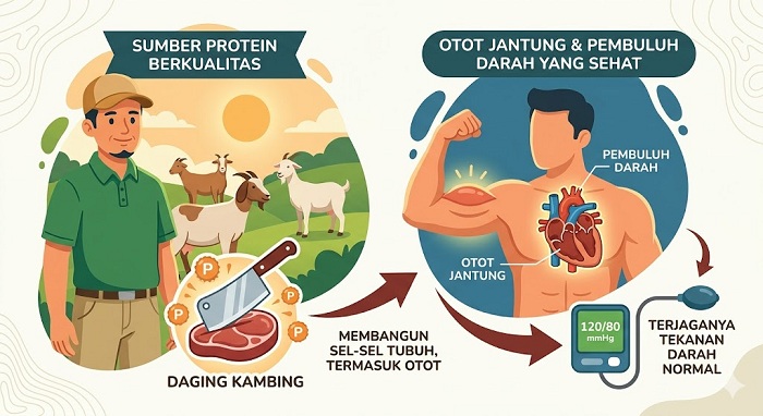 Daging Kambing, Tekanan Darah, Keperkasaan