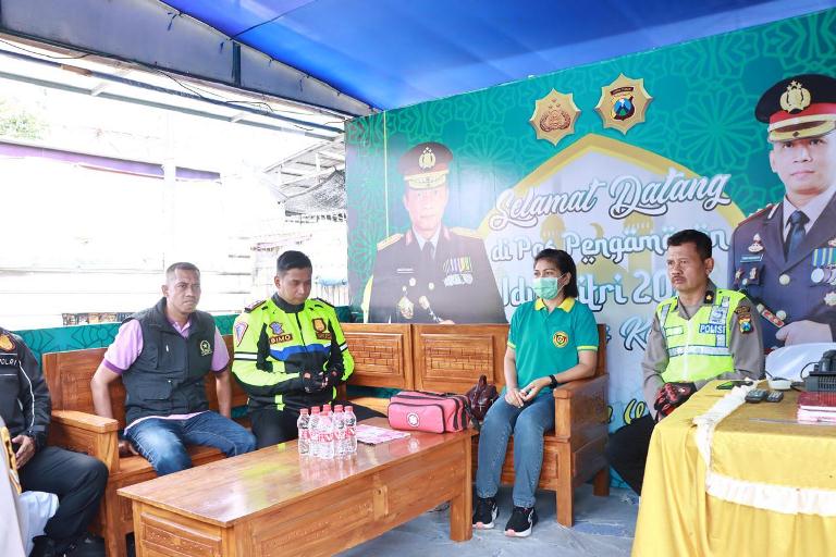 Kapolres Kediri Pantau Arus Lalu Lintas Balik Lebaran Idulfitri
