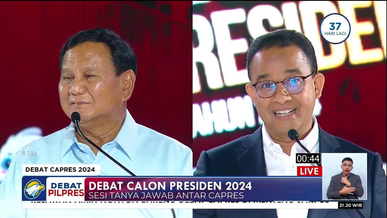 Debat Capres Ketiga, Prabowo Sebut Data Dua Capres Keliru