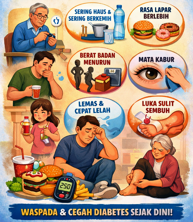 Penyakit Diabetes Tak Pandang Usia, Kenali Ciri Diabetes Sejak Dini