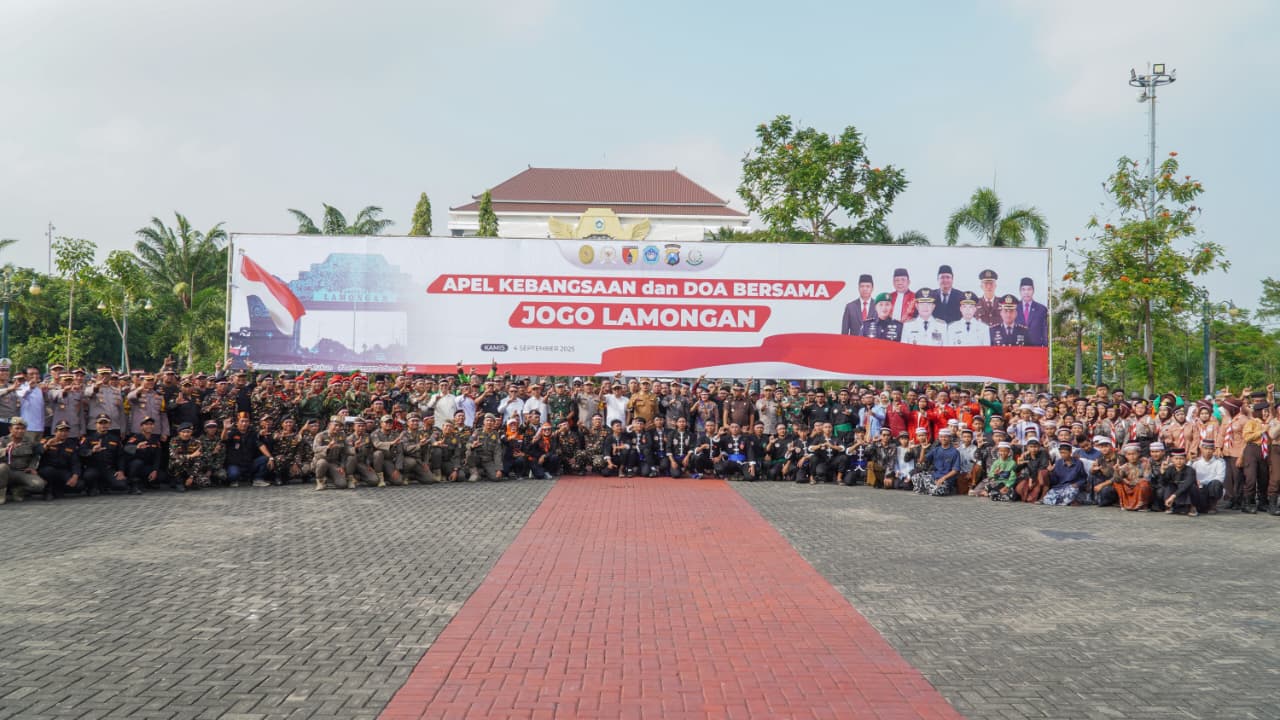 Apel Kebangsaan dan Doa Bersama Tegaskan Komitmen Jogo Lamongan