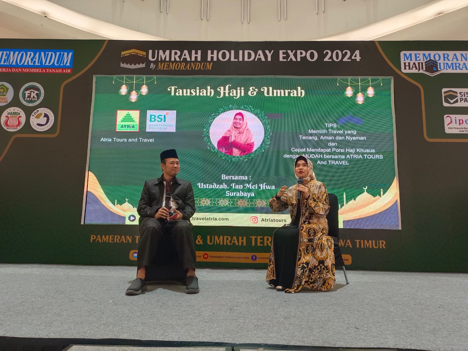 Memorandum Umrah Holiday Expo 2024, Nyai Hj Tan Mei Hwa: Pilih Travel yang Amanah dan Nyaman