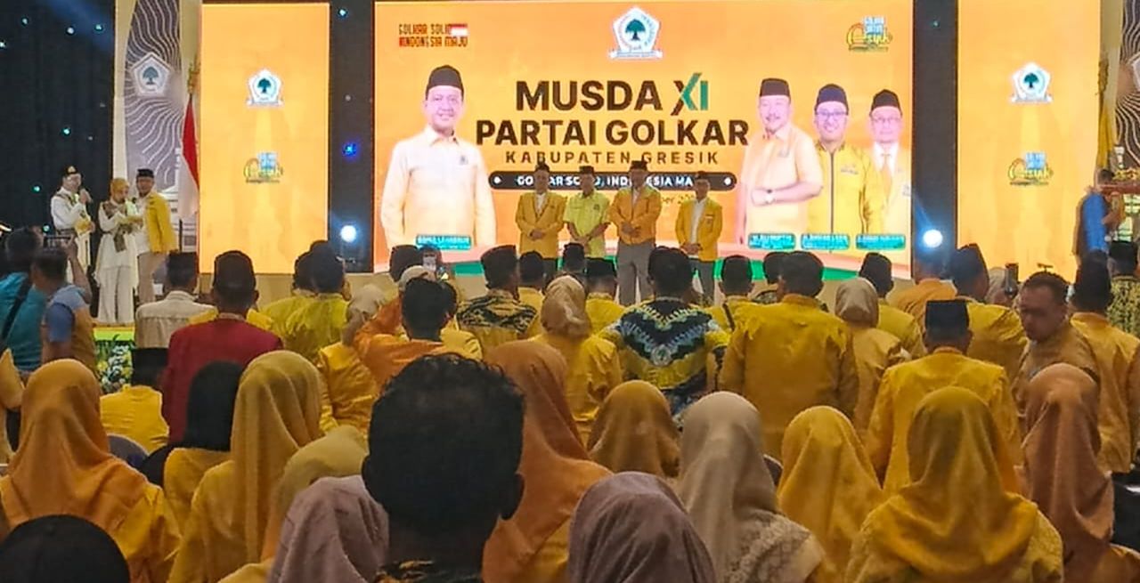Wongso Negoro Terpilih Jadi Ketua DPD Golkar Gresik Secara Aklamasi
