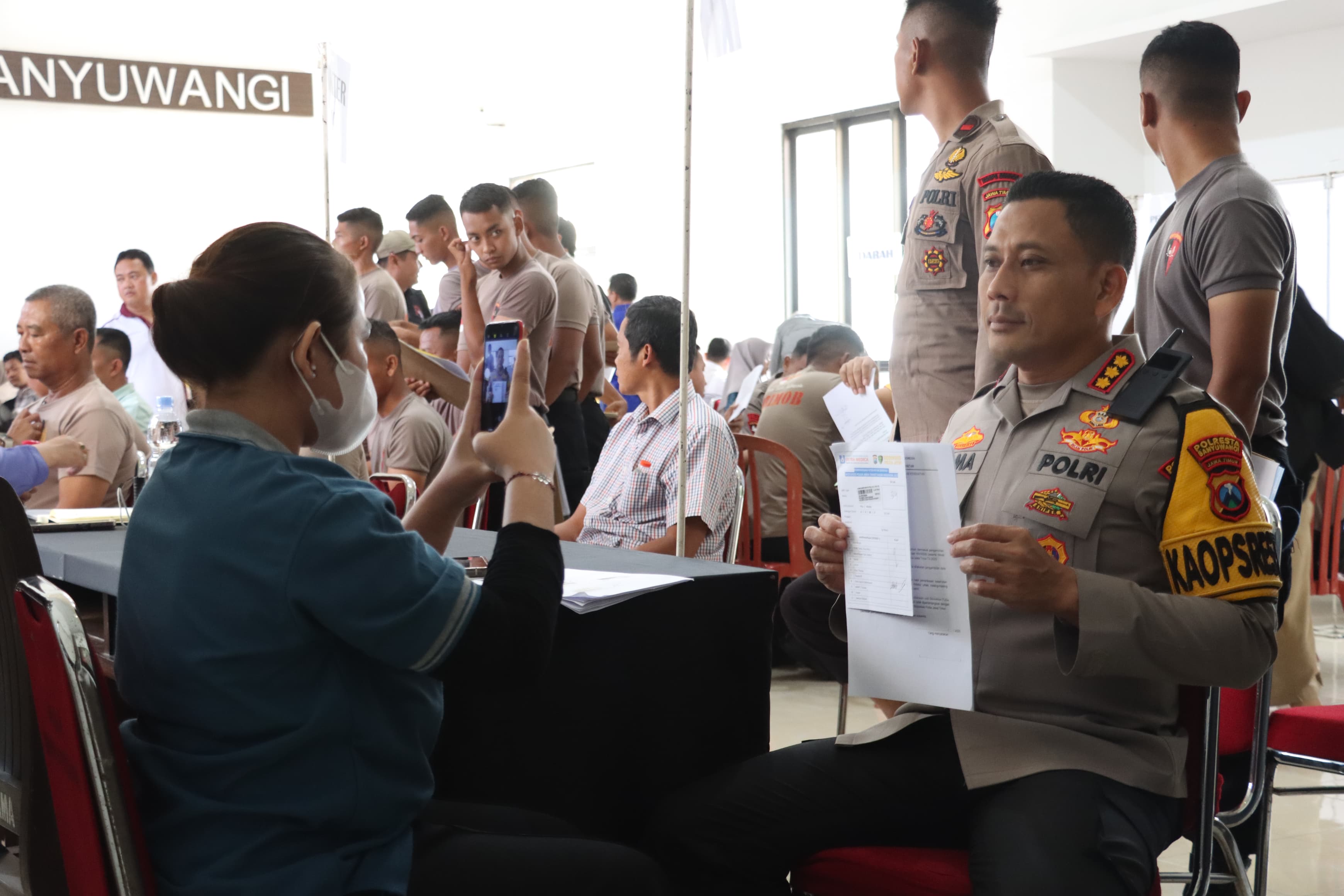 Gelar Rikkes Berkala, Polresta Banyuwangi Pastikan Kesehatan Personel Prima