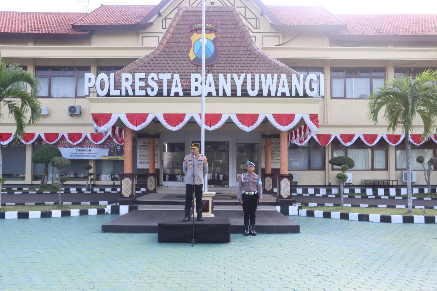 Kapolresta Banyuwangi Pimpin Apel Jam Pimpinan, Tekankan Kesehatan dan Kinerja Humanis