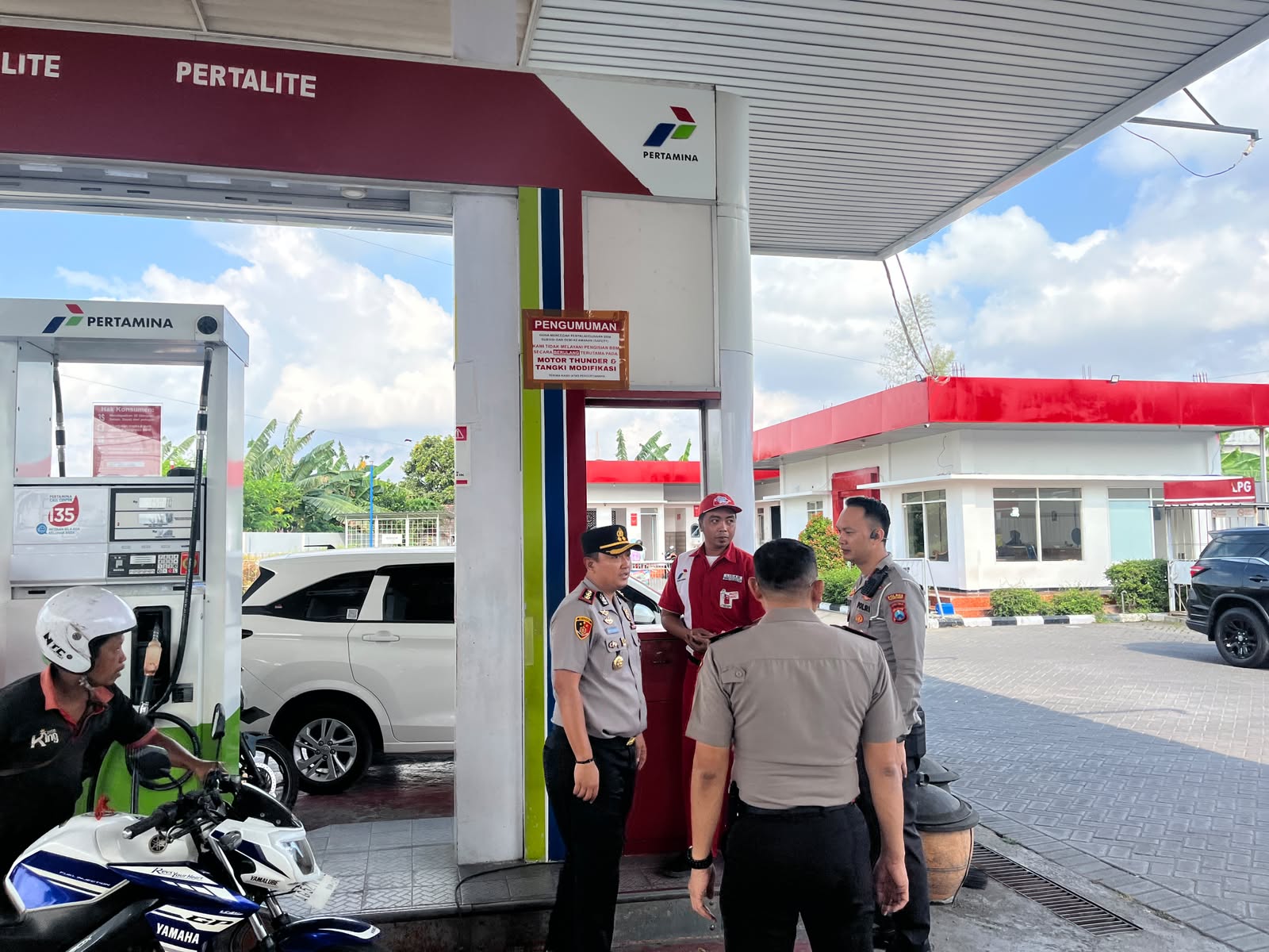 Kapolres Tulungagung Cek SPBU, Pastikan Distribusi BBM Tetap Lancar