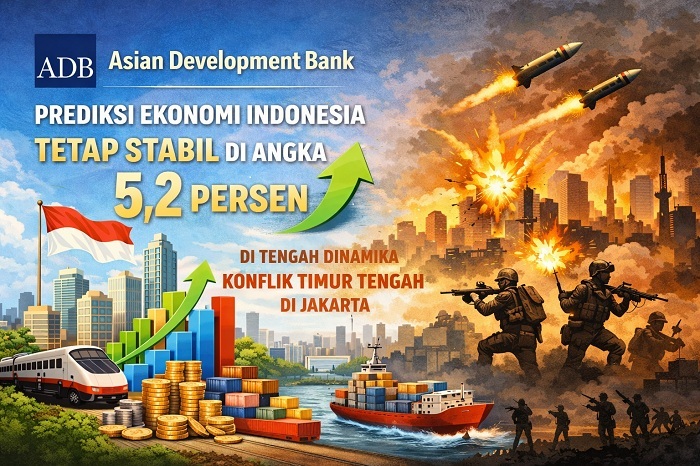 ADB Proyeksi Ekonomi Indonesia Tumbuh 5,2 Persen Tahun 2026 Tetap Stabil