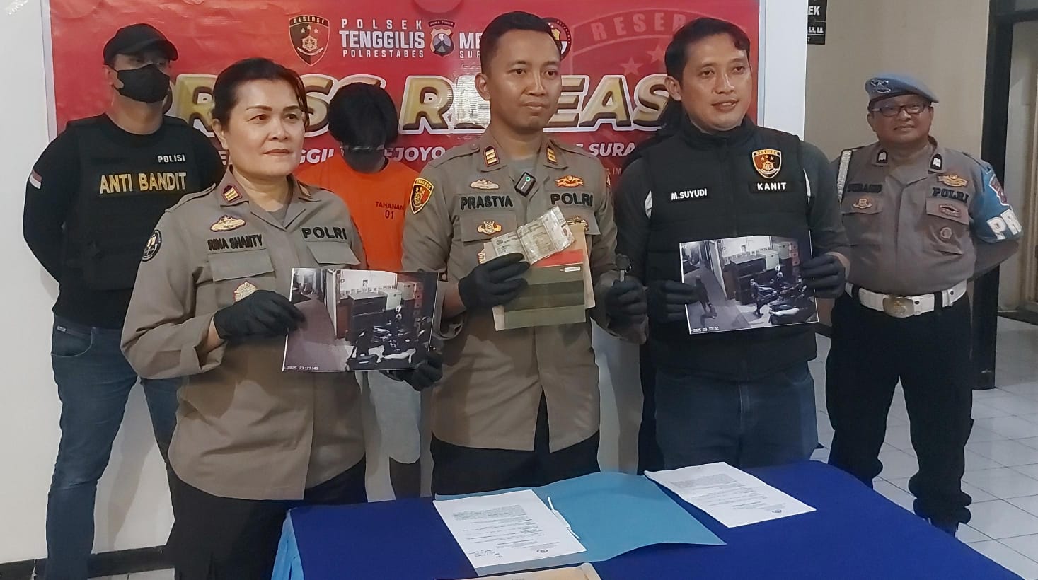 Residivis Begal Sadis Dibekuk Polsek Tenggilis saat Mencuri Motor 