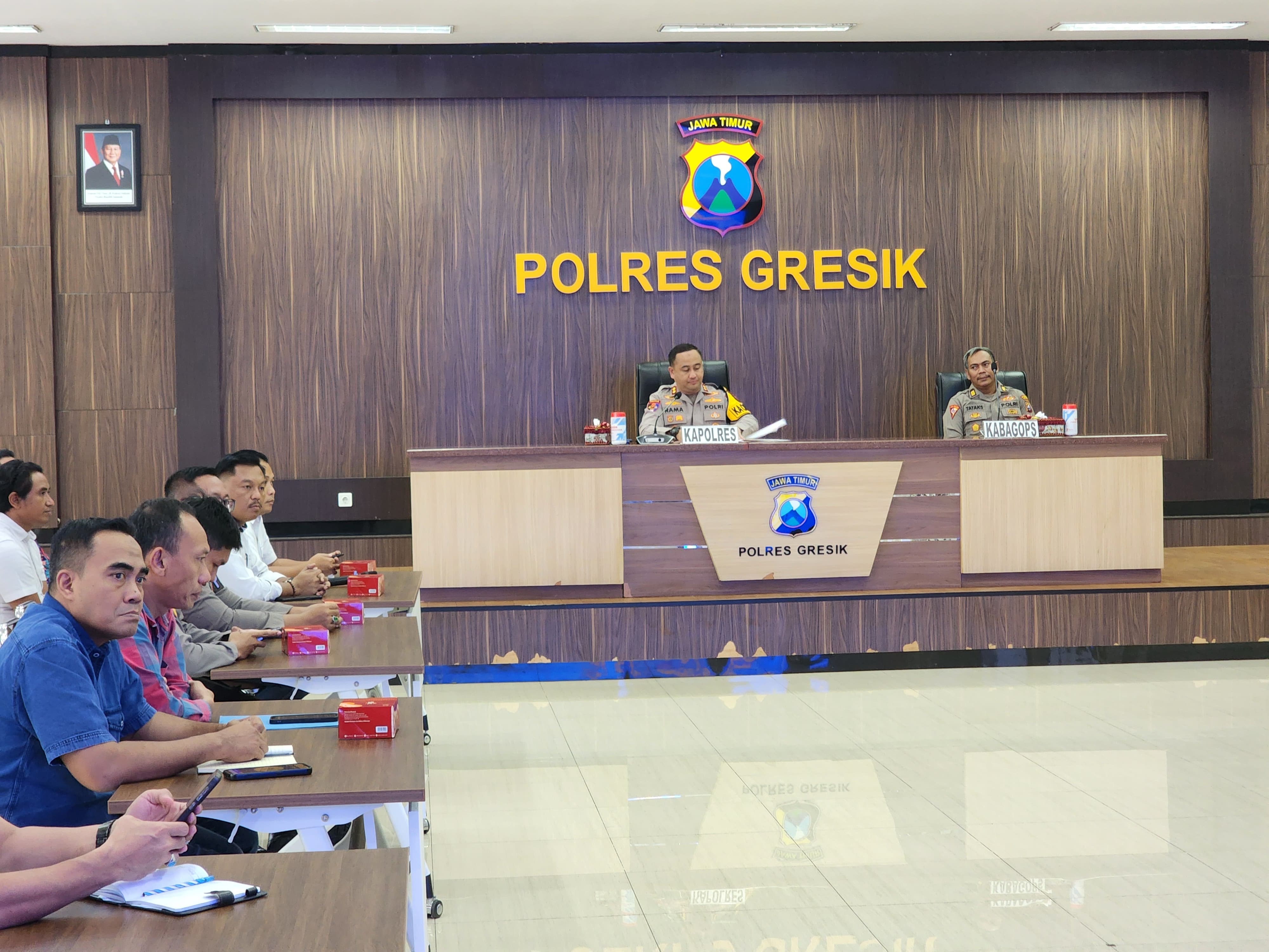 Polres Gresik Gelar Latpraops Pekat Semeru 2026, Sasar Penyakit Masyarakat dan Miras Ilegal di Bulan Ramadan