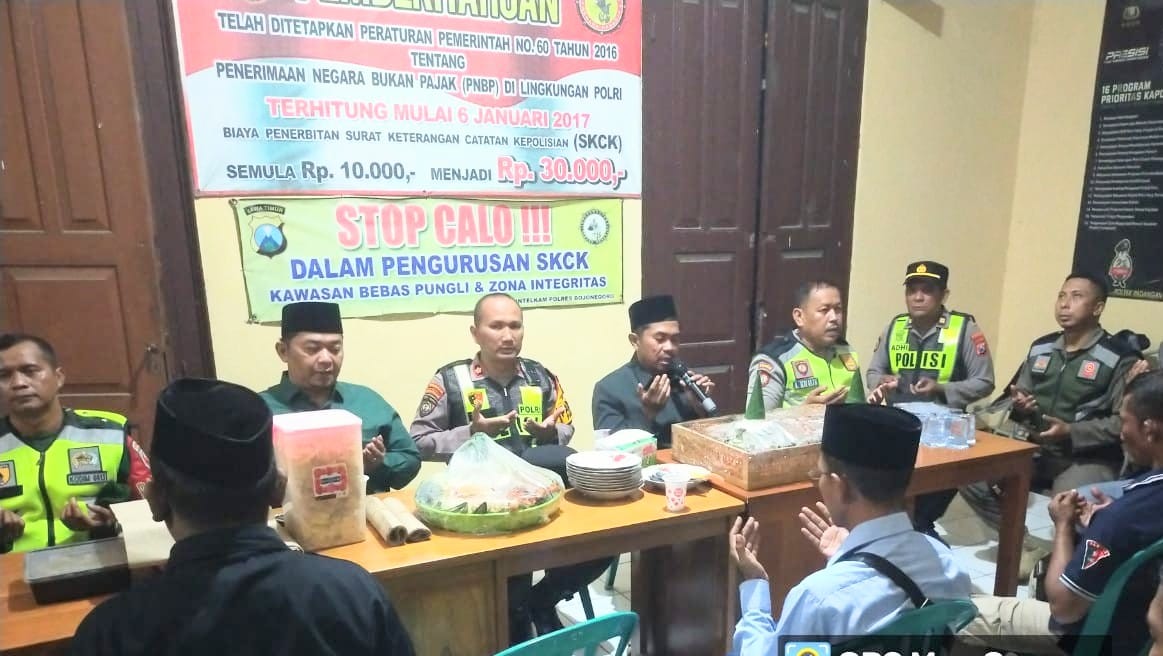 Pergantian Tahun, Polsek Padangan Gelar Doa Bersama