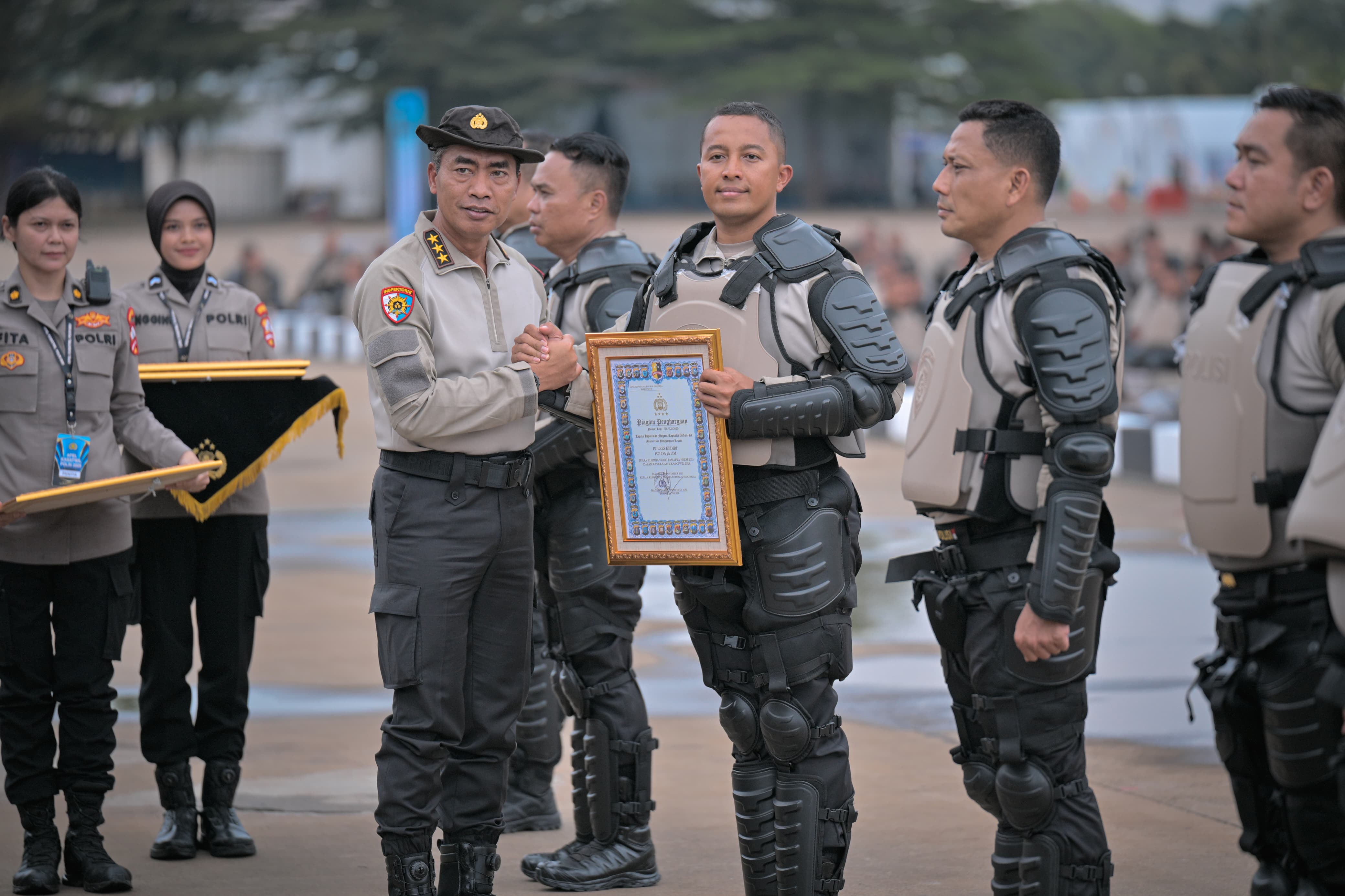 Polres Kediri Raih Penghargaan Kapolri, Juara 3 Lomba Video Pamapta 2025