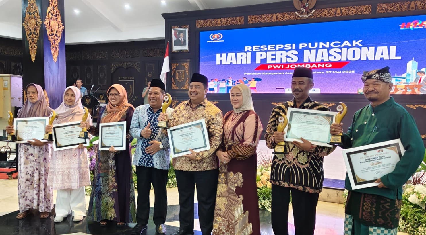 Resepsi Puncak Peringatan HPN, Bupati Jombang Apresiasi Peran Pers dalam Suksesi Pembangunan Daerah 