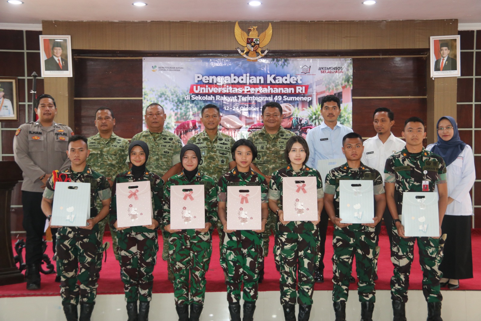 Dandim Sumenep Apresiasi Pengabdian Kadet Unhan, Titip Pesan Positif