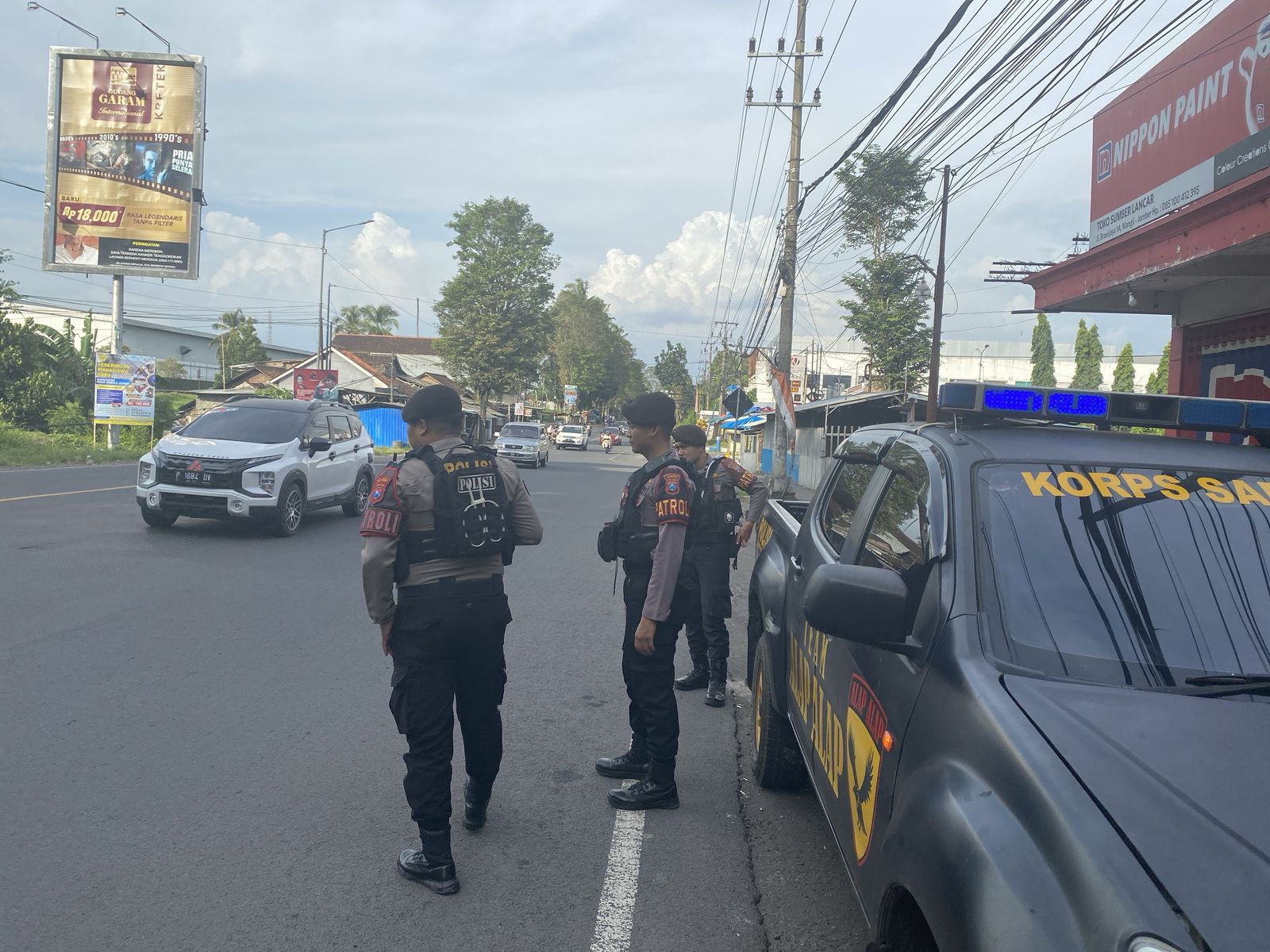 Jaga Kamtibmas dan Urai Kemacetan, Polres Jember Gencarkan Patroli Kota