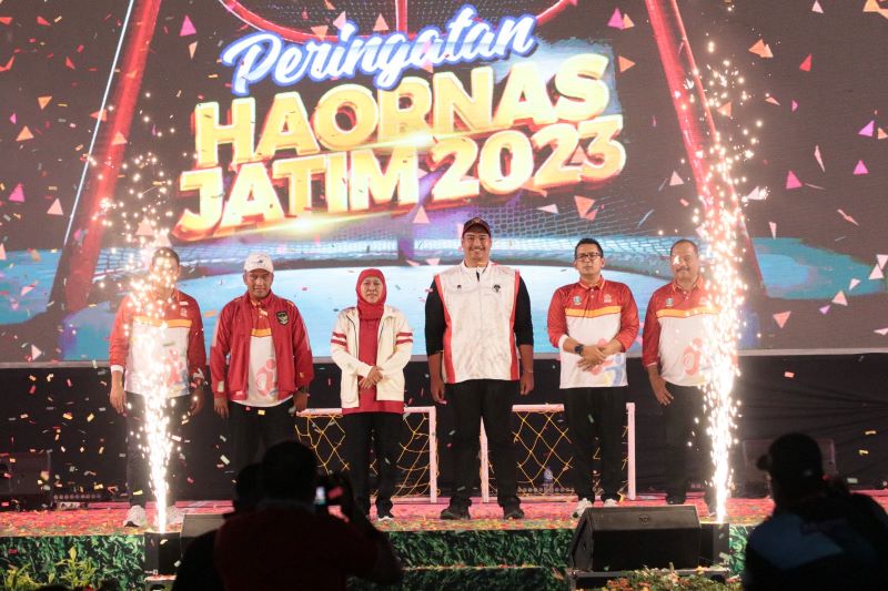 Peringatan Haornas Jatim Tahun 2023, Khofifah: Wujudkan Mimpi Cetak Pemuda dan Atlet Berprestasi yang Mendunia