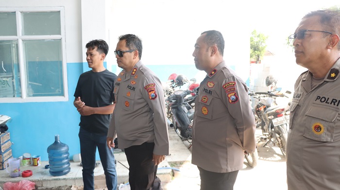 Kapolres Nganjuk Tinjau Pembangunan Dapur SPPG dan Sampaikan Imbauan Kamtibmas di Pace