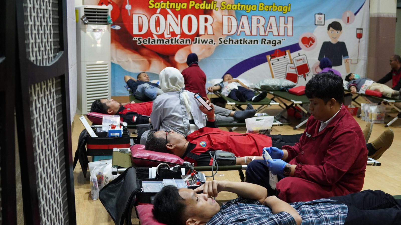 Semarak Kemerdekaan, PLN Indonesia Power UBP Grati Gelar Donor Darah