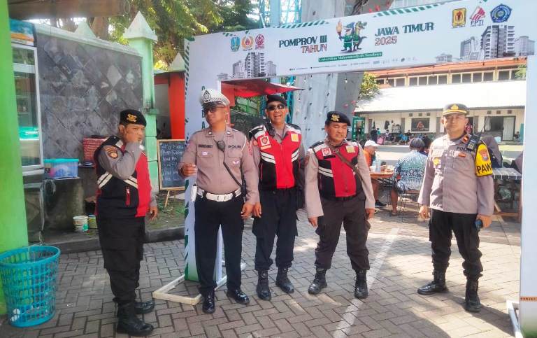 Polsek Mulyorejo Siap Amankan Pomprov III Jatim 2025 Fokus Bola Voli dan Panjat Tebing