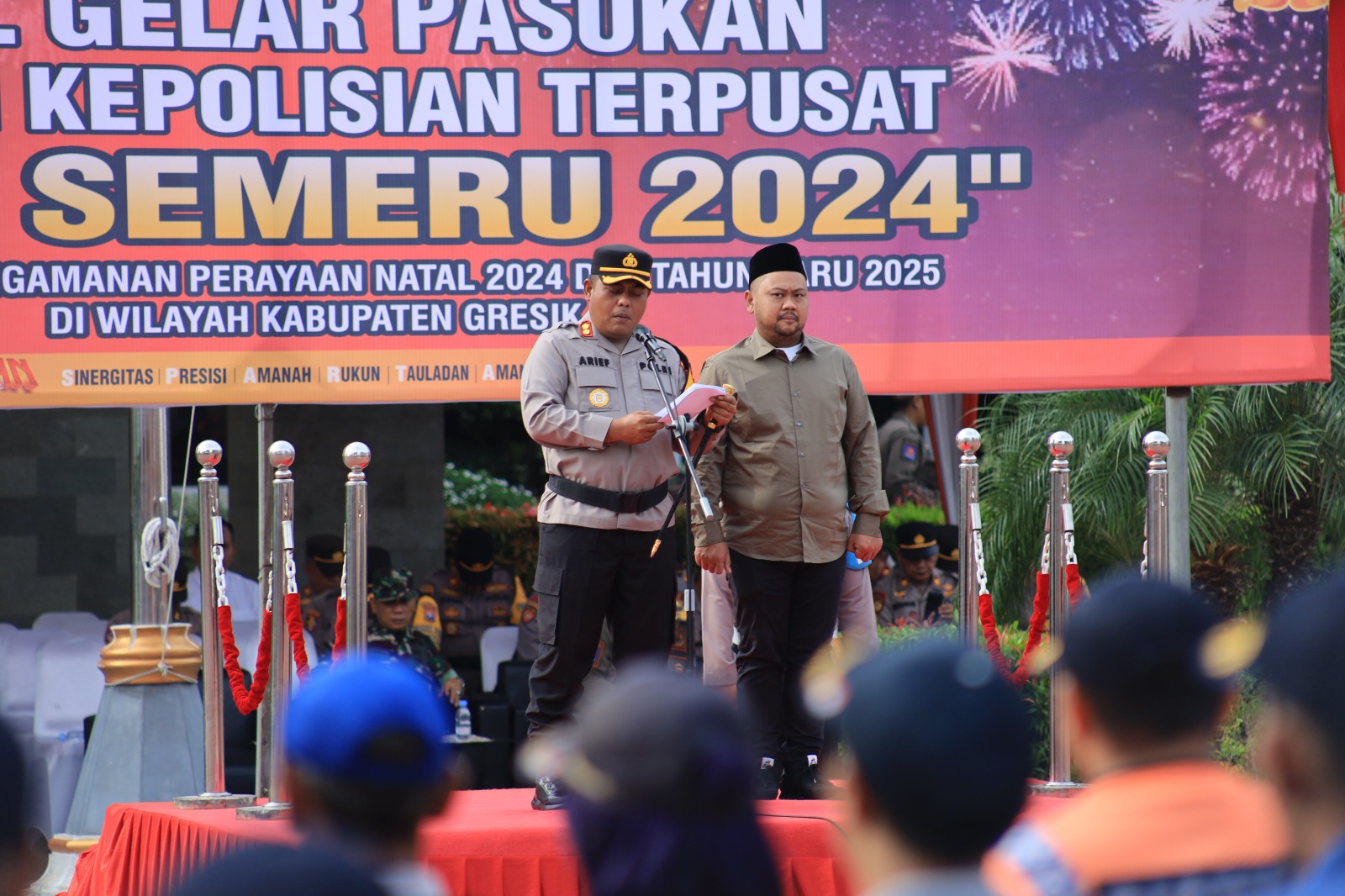 Operasi Lilin Semeru 2024 Resmi Dimulai, Polres Gresik Gelar Apel Pasukan