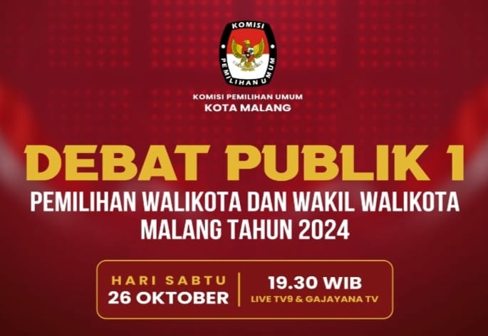 KPU Kota Malang Gelar Debat Publik, 3 Paslon Adu Gagasan