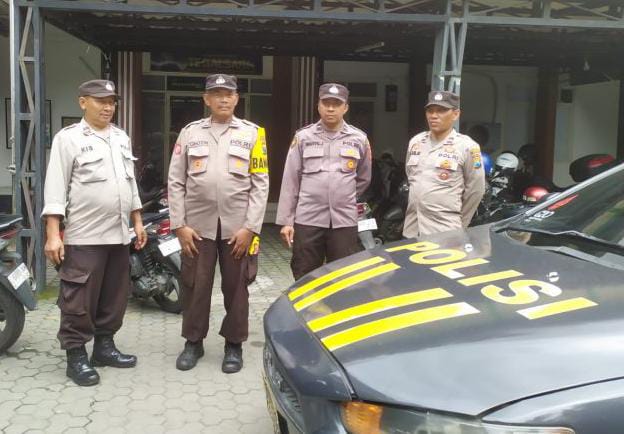 Patroli Sambang di PPK Tegalsari, Jaga Keamanan dan Kondusifitas Penghitungan Suara