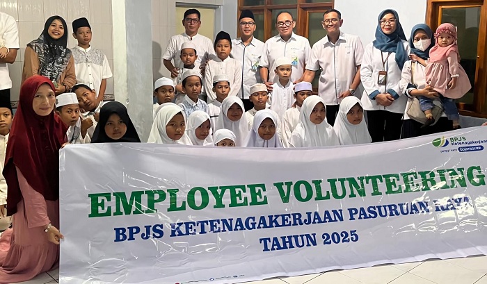 BPJS Ketenagakerjaan Probolinggo Salurkan Santunan untuk Anak Yatim Piatu di Pasuruan