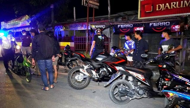 Obrakan Tiga Lokasi Balap Liar di Bangkalan, Polisi Amankan 16 Motor