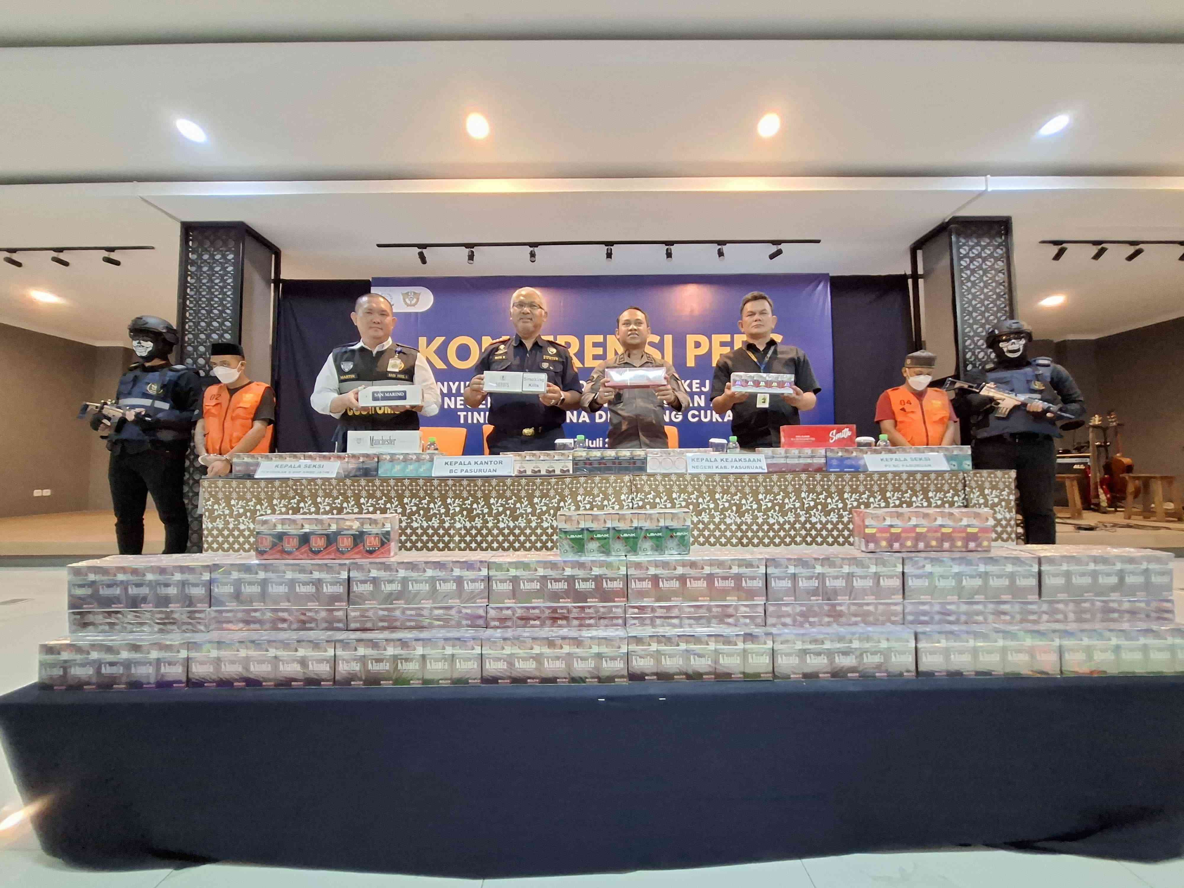 Bea Cukai Pasuruan dan Kejaksaan Selidiki Kasus Rokok Ilegal Bernilai Rp2,2 Miliar