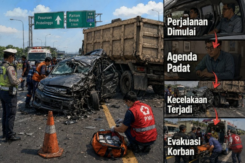 Kecelakaan Tol Paspro Libatkan Rombongan DPR RI Gus Hilman, Dua Tewas