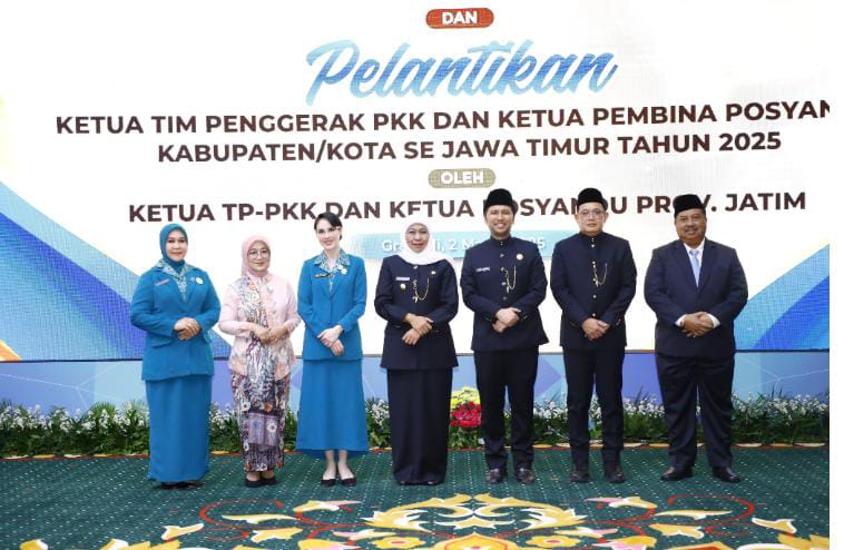 Yuliati Warsubi Resmi Dilantik Sebagai Ketua TP PKK Kabupaten Jombang Periode 2025-2030