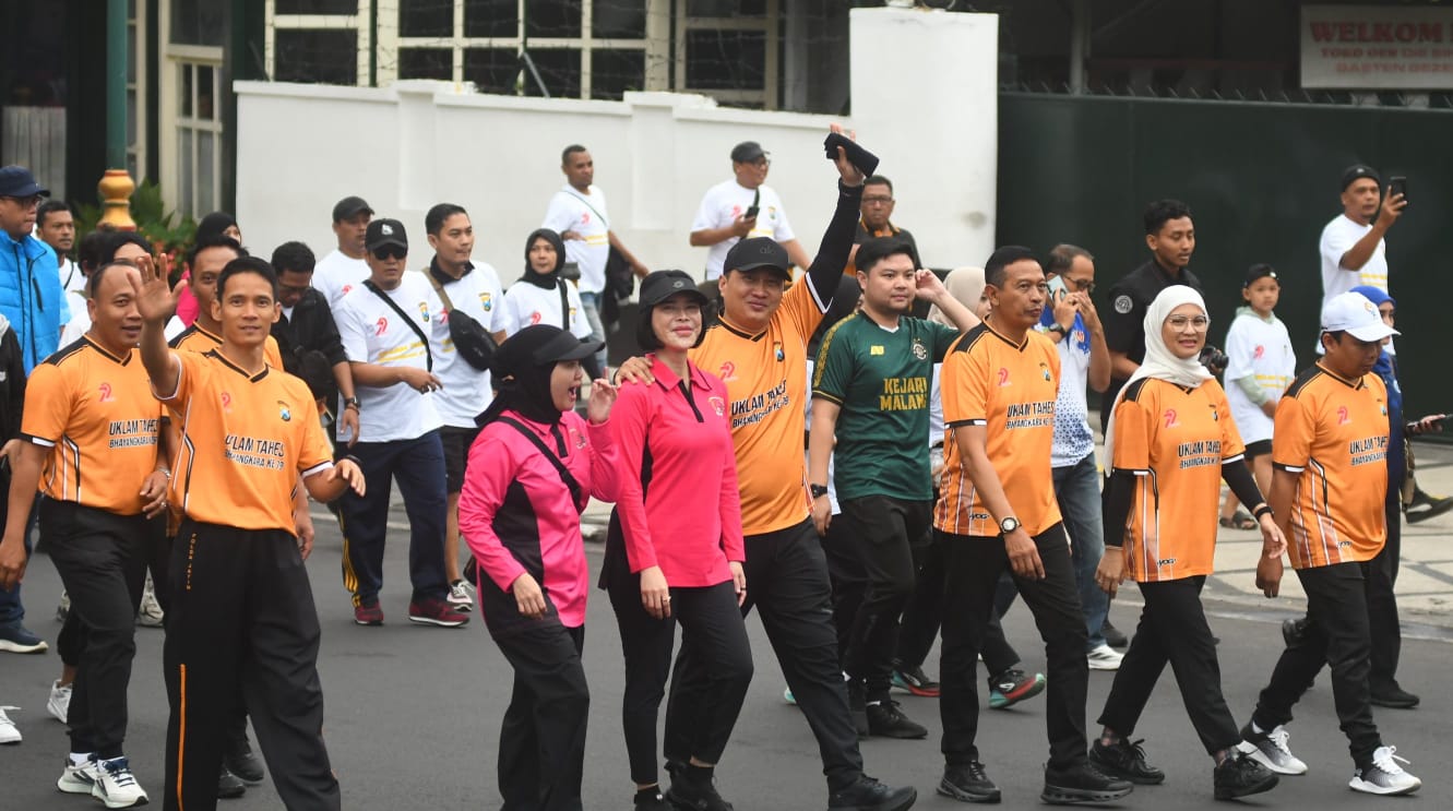 Forkopimda Kota Malang Larut dalam Kemeriahan Uklam Tahes Bhayangkara ke 79