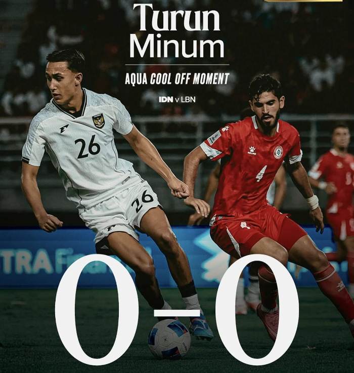 Babak Pertama Indonesia vs Lebanon Tanpa Gol, Dominasi Garuda Belum Berbuah Hasil