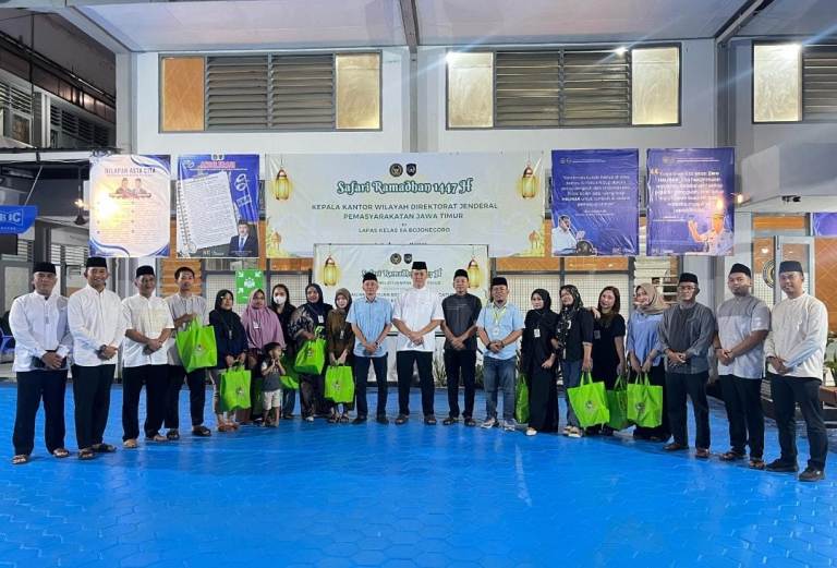 Safari Ramadan Kakanwil Ditjenpas Jatim Pererat Silaturahmi Lapas Bojonegoro dan PWI
