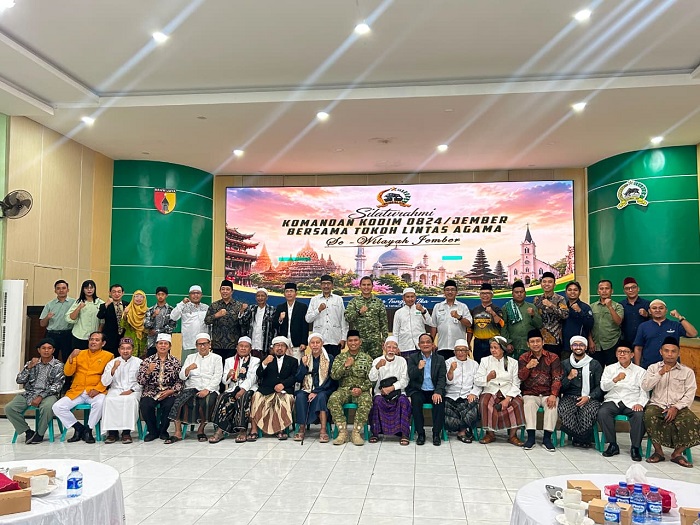 Dandim dan Kajari Jember Rangkul Tokoh Lintas Agama, Komitmen Jaga Kerukunan