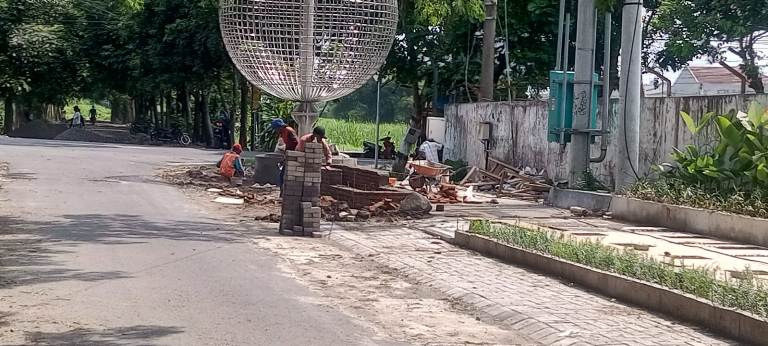 RTH Bantaran Sungai Paron Kediri Telan Rp2,5 Miliar, Lokasi Pernah Digusur Satpol PP