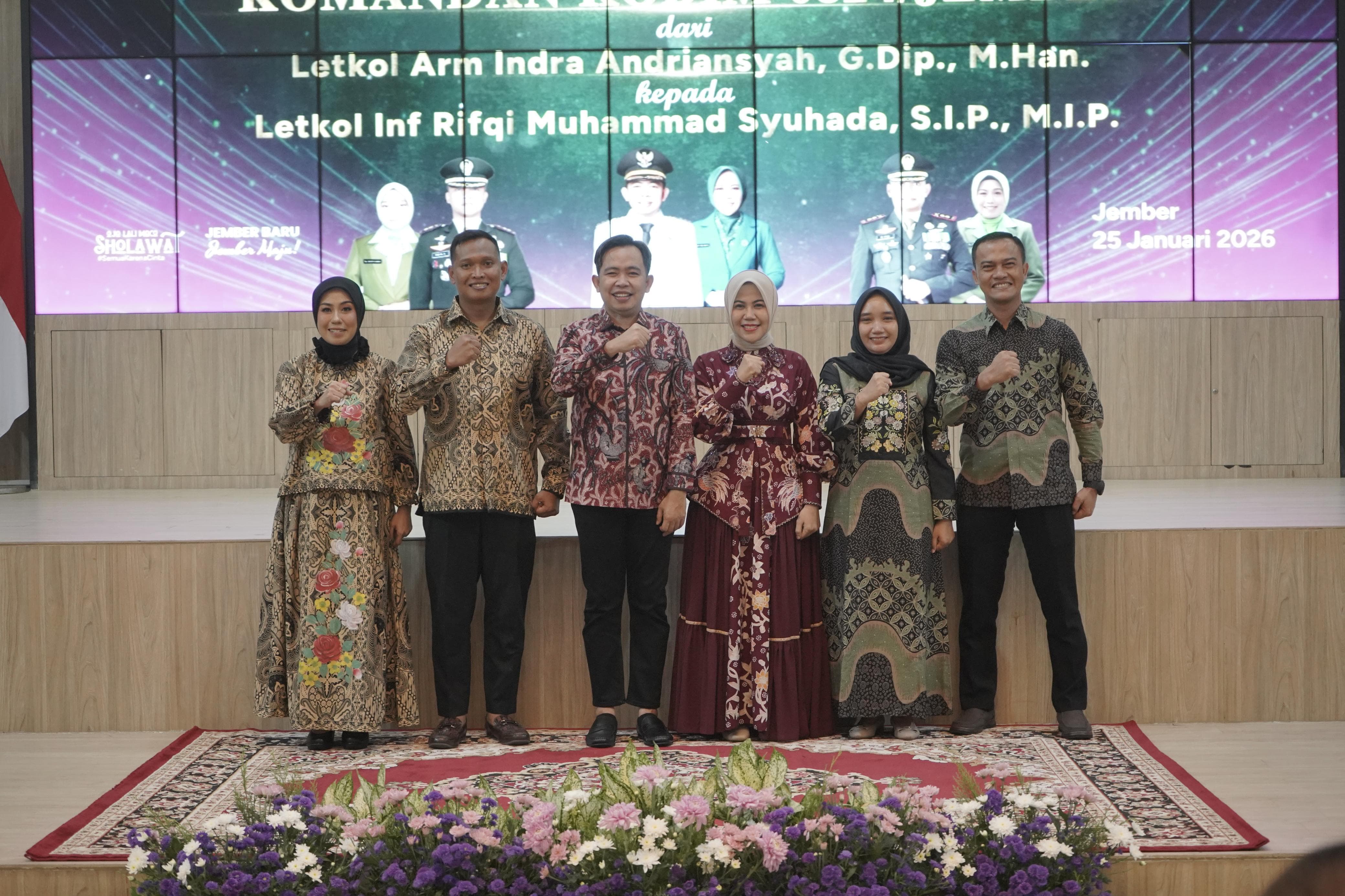 Bupati Gus Fawait Gelar Lepas Pisah Komandan Kodim 0824/Jember