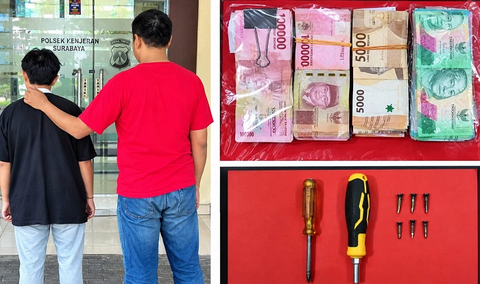 Bobol SDN Kompleks Kenjeran II Surabaya, Pelaku Ditangkap Saat Bersembunyi di Atas Pohon