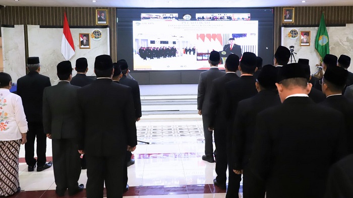 Lantik Pejabat Pengawas, Kepala Kanwil BPN Provinsi Jatim Perintahkan untuk Menjunjung Tinggi Integritas