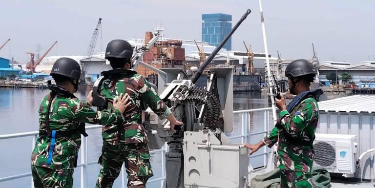 Koarmada II Gelar Latihan Pertahanan Pangkalan untuk Asah Profesionalisme Prajurit